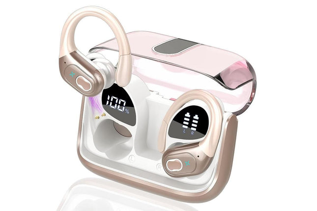 Wireless Bluetooth 5.4 Headphone Over Ear Bud IPX5 Waterproof Earphone for Sport Running