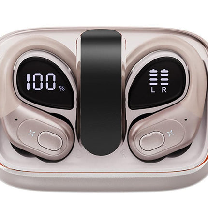 Wireless Bluetooth 5.4 Headphone Over Ear Bud IPX5 Waterproof Earphone for Sport Running - Rose Gold