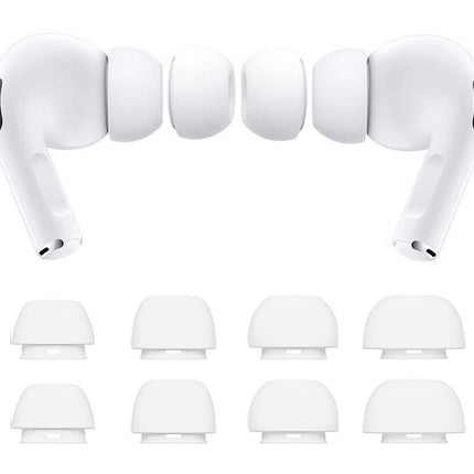 4 Pairs Replacement Ear Tips For AirPods Pro 2nd 1st Generation With Portable Storage Box