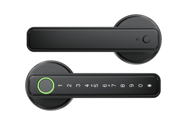 5 in 1 Smart Door Lock Fingerprint Door Knob with IC Cards and Backup Keys – product detail