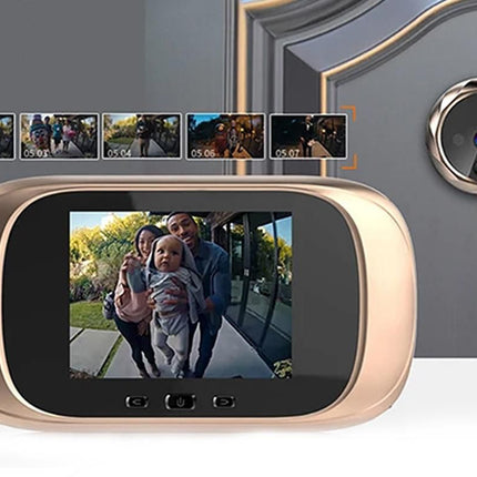 Wireless Digital Door Peephole LCD Display Door Viewer with Camera Home Security System -Gold