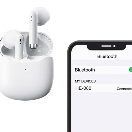 Wireless Earbuds Bluetooth 5.3 In-Ear Headphones with Noise Cancelling Mic IPX7 Waterproof Sports Earphones - White