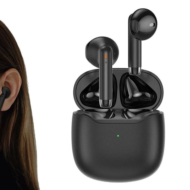 Wireless Earbuds Bluetooth 5.3 In-Ear Headphones with Noise Cancelling Mic IPX7 Waterproof Sports Earphones - Black