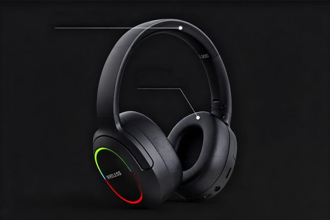 Wireless Gaming Headset Headphone with Microphone Volume – product detail