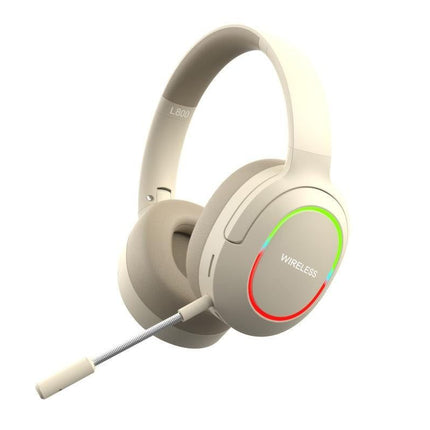 Wireless Gaming Headset Headphone with Microphone Volume - Khaki