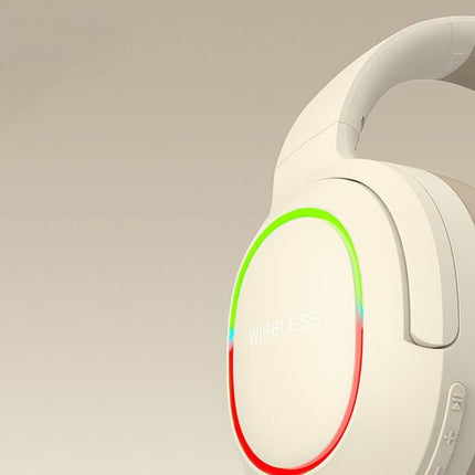 Wireless Gaming Headset Headphone with Microphone Volume - Khaki