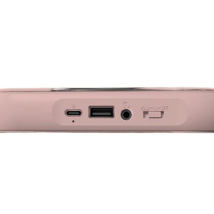 Portable CD Player Bluetooth 5.3 with HiFi Speakers Rechargeable Walkman Supports CD USB MP3 for Home - Pink