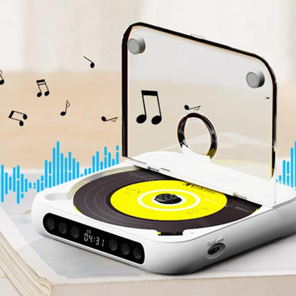 Portable CD Player Bluetooth 5.3 with HiFi Speakers Rechargeable Walkman Supports CD USB MP3 for Home - White