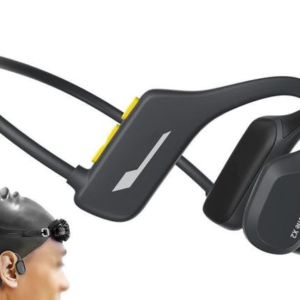 Bone Conduction Headphones Bluetooth Waterproof Sports Headset for Running Cycling Walking - Black