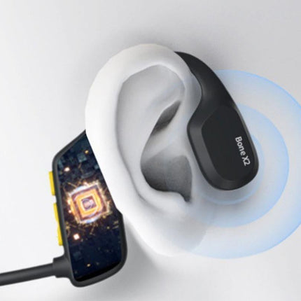Bone Conduction Headphones Bluetooth Waterproof Sports Headset for Running Cycling Walking - Black