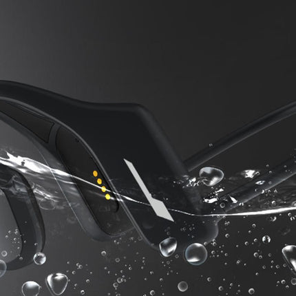 Bone Conduction Headphones Bluetooth Waterproof Sports Headset for Running Cycling Walking - Black