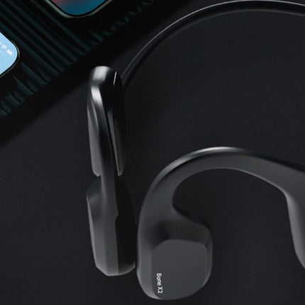 Bone Conduction Headphones Bluetooth Waterproof Sports Headset for Running Cycling Walking - Black