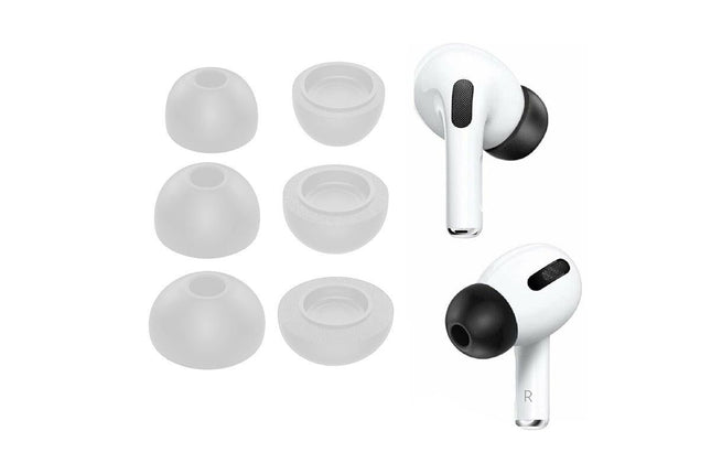 Replacement Ear Tips for AirPods Pro Memory Foam Ear Buds Anti-Slip Eartips with Portable Storage Box -Gray