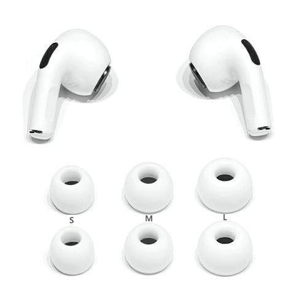 Replacement Ear Tips for AirPods Pro Memory Foam Ear Buds Anti-Slip Eartips with Portable Storage Box -Gray