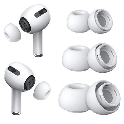 Replacement Ear Tips for AirPods Pro Memory Foam Ear Buds Anti-Slip Eartips with Portable Storage Box -Gray