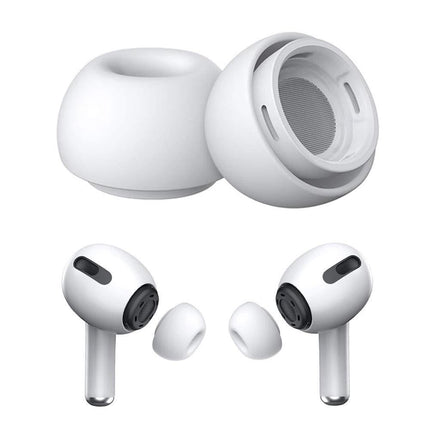 Replacement Ear Tips for AirPods Pro Memory Foam Ear Buds Anti-Slip Eartips with Portable Storage Box -Gray