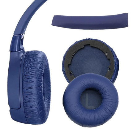 Ear Pads Cushion Cover Replacement Headband Replaceable Foam Headphone Cover for JBL Tune600BT T660NC T670NC Wireless Headphone Ear Pads Headphone Ear Pad Repair Parts -Blue