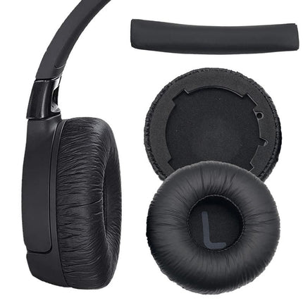 Ear Pads Cushion Cover Replacement Headband Replaceable Foam Headphone Cover for JBL Tune600BT T660NC T670NC Wireless Headphone Ear Pads Headphone Ear Pad Repair Parts -White