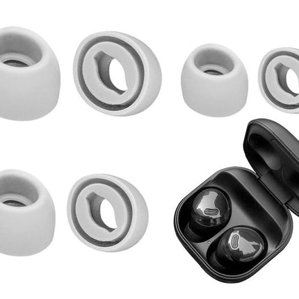3-Pair Silicone Replacement Ear Tips for Samsung Galaxy Buds Pro - Light Grey