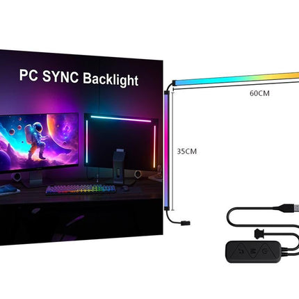 32 Inch RGB LED Monitor Backlight Strip Gaming Light for Computer Screen