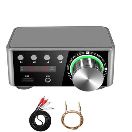 HIFI BT5.0 Digital Amplifier Stereo Audio Amp 2x80W Sound Power Audio Receiver Stereo AMP USB AUX for Phone Tablet Laptop