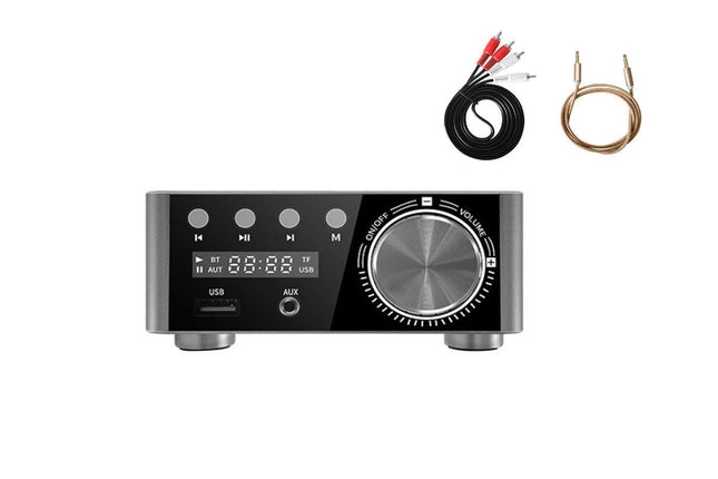 HIFI BT5.0 Digital Amplifier Stereo Audio Amp 2x80W Sound Power Audio Receiver Stereo AMP USB AUX for – product detail