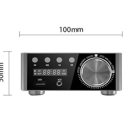 HIFI BT5.0 Digital Amplifier Stereo Audio Amp 2x80W Sound Power Audio Receiver Stereo AMP USB AUX for Phone Tablet Laptop