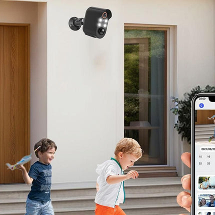 Security Cameras Wireless Outdoor Home Indoor Camera with Color Night Vision Motion Detection -Black