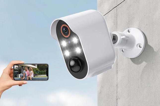 Security Cameras Wireless Outdoor Home Indoor Camera with Color Night Vision Motion Detection -White – product detail