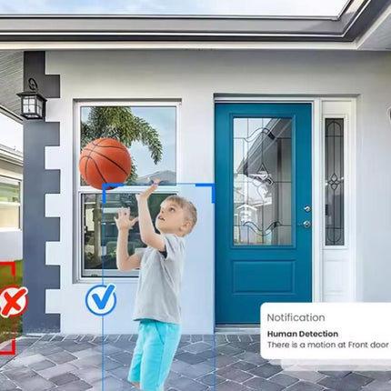 Security Cameras Wireless Outdoor Home Indoor Camera with Color Night Vision Motion Detection -White