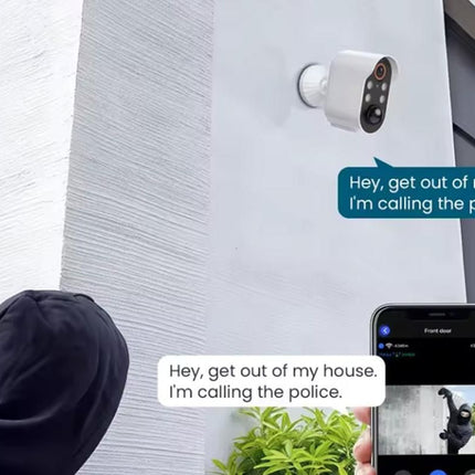 Security Cameras Wireless Outdoor Home Indoor Camera with Color Night Vision Motion Detection -White