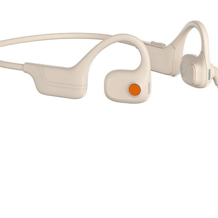 Open Ear Headphones Bluetooth 5.3 Wireless Air Conduction Headphones Sport Earbuds for Running Cycling Workouts - Beige