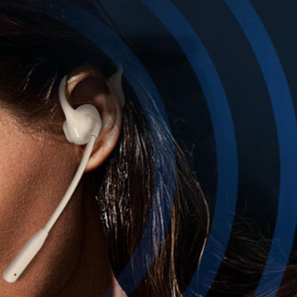Open Ear Headphones Bluetooth 5.3 Wireless Air Conduction Headphones Sport Earbuds for Running Cycling Workouts - Beige