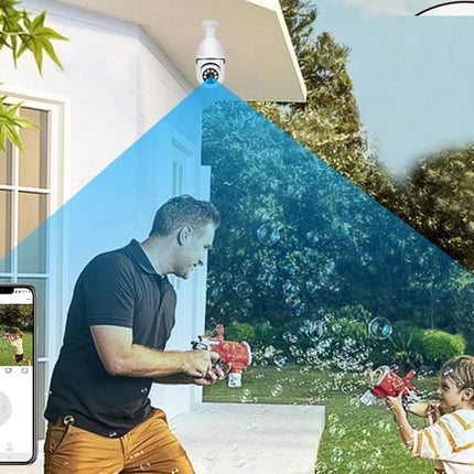 Light Bulb Security Camera HD WiFi IP Security Lamp Camera Bulb Light Camera Wireless WiFi Light Security Camera Home Security