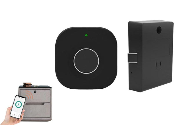 Bluetooth Fingerprint Cabinet Lock Smart APP Keyless Biometric Drawer Wardrobe Lock Hidden – product detail