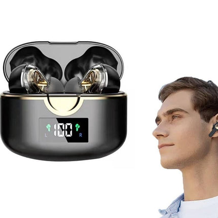 Wireless Earbuds Bluetooth Headphones Wireless Charging Case LED Display Over Ear Buds Mini Wireless Earbuds for Sports Workout
