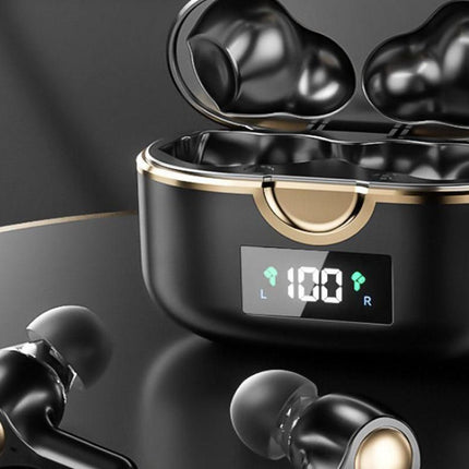 Wireless Earbuds Bluetooth Headphones Wireless Charging Case LED Display Over Ear Buds Mini Wireless Earbuds for Sports Workout