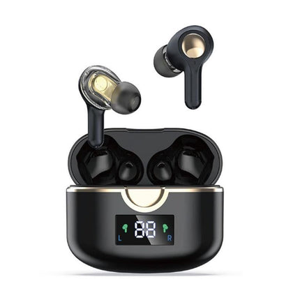 Wireless Earbuds Bluetooth Headphones Wireless Charging Case LED Display Over Ear Buds Mini Wireless Earbuds for Sports Workout