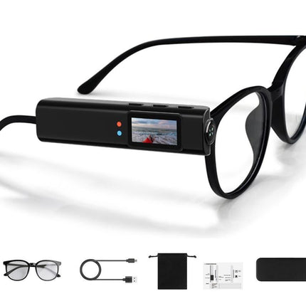 2.7K HD Glasses Camera WiFi Mini Sports Eyewear Camera DV Camcorder - Black