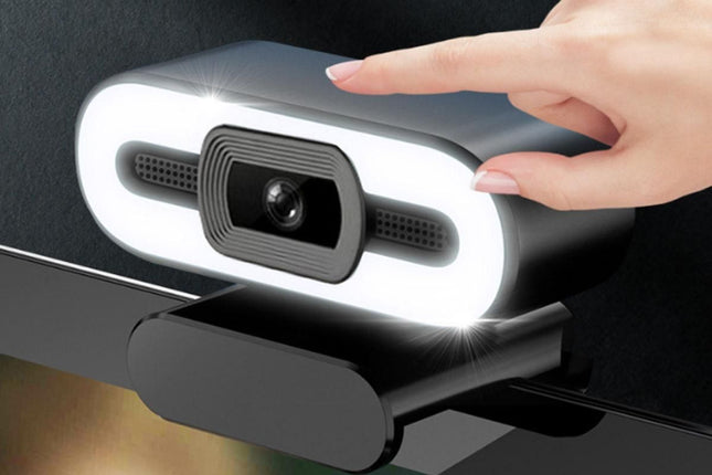 4K Webcam for PC with Light Computer Camera with Built-in Microphone Plug & Play USB Webcam – product detail