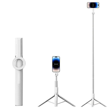 Selfie Stick Tripod 360-degree Rotatable Tripod for iPhone Android - White