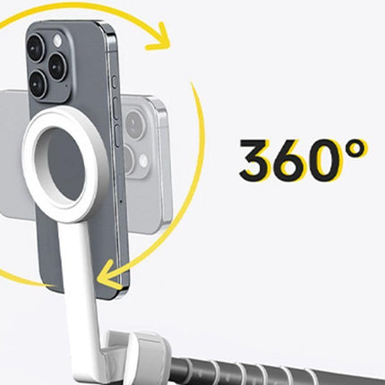 Selfie Stick Tripod 360-degree Rotatable Tripod for iPhone Android - White