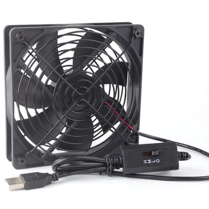 USB Cooling Fan with Speed Controller for Computer Case PC CPU Case DC 5V Office Use
