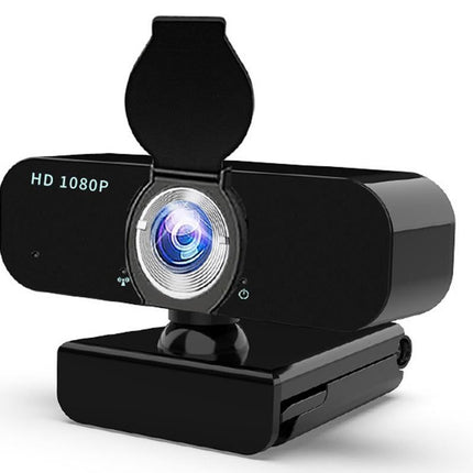 Full HD 1080P Webcam with Built-in Mic Wide Angle Auto Focus Privacy Cover for PC/Laptop Plug and Play USB Camera