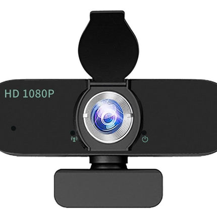 Full HD 1080P Webcam with Built-in Mic Wide Angle Auto Focus Privacy Cover for PC/Laptop Plug and Play USB Camera