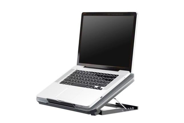 Laptop Cooling Pad Adjustable Height Cooling Stand with Adjustable Height 2 USB Ports Dual Turbine Fans – product detail