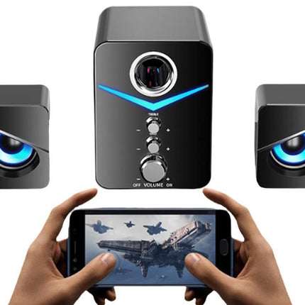 Audio Desktop Wired Desktop Laptop Speaker Bluetooth Speakers LED Surround Sound System