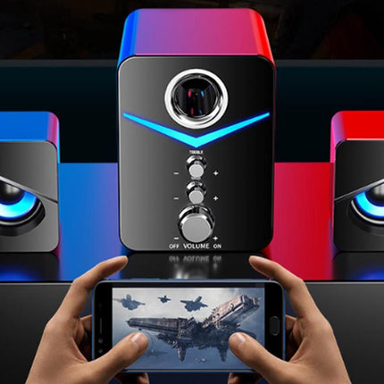 Audio Desktop Wired Desktop Laptop Speaker Bluetooth Speakers LED Surround Sound System