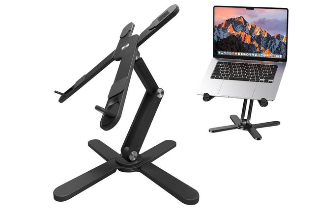360 Degree Rotating Aluminum Laptop Stand Adjustable Desktop Holder for Notebook