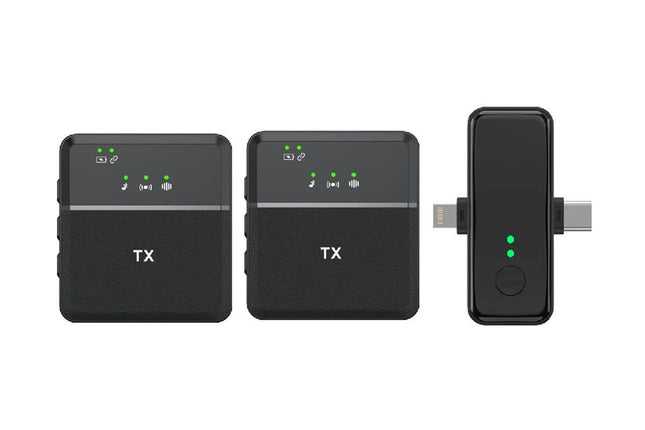 2.4G Wireless Lavalier Microphone Dual Noise Reduction for Camera Smartphone Computer V1263-JX-6316